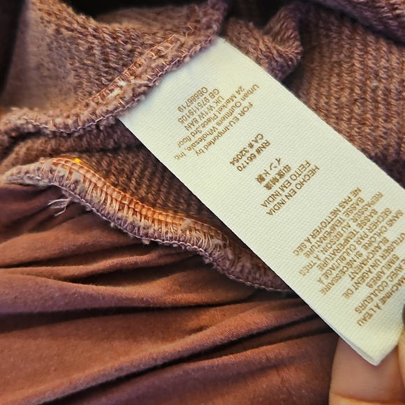 Free people.Light pink mauve sweatshirt dress top amazing - Picture 12 of 14